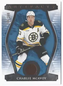 2023-24 Upper Deck Artifacts Copper Charlie McAvoy 86/299 #44 Boston Bruins - Imagen 1 de 2