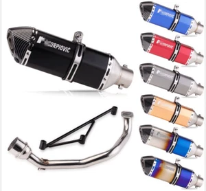 For Yamaha GY6-150 GY6-125 Exhaust System Muffler Tips Front Header Pipe - Picture 1 of 9