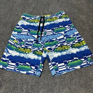 Maui Sons Board Shorts Mens 38 Blue Lined Swim Trunk Drawstring Swimwear - Picture 1 of 13