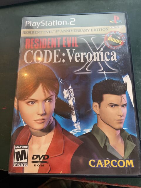 Resident Evil Code Veronica X Anniversary Playstation 2 PS2 Black Devil May  Cry