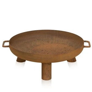 Feuerschale Feuerstelle DAYTONA 60 Stahl Rostoptik, 60x60x20 cm - Bild 1 von 6