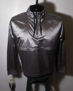 Giacca con cappuccio Oakley grigio pietra 1/4 zip "Luxe Anorak" taglia S nuova con etichetta $100,00 - Foto 1 di 6