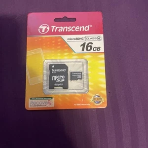 Transcend 16GB Micro SDHC Memory Card with Micro SDHC 16GB #0021 - Picture 1 of 2