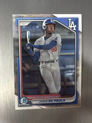 2024 Bowman - Chrome Prospects Josue De Paula #BCP-12 (RC) - Image 1 of 2