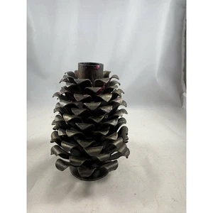 Pottery Barn Bronze Metall Tannenzapfen Kerzenhalter Set - Bild 1 von 6