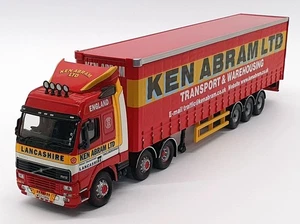 Corgi 1/50 Scale CC12411 - Volvo Curtainside Truck & Trailer - Abram - Picture 1 of 6