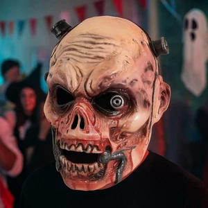 3D Stereo Scary Zombie Mask Realistic Demon Grim Reaper Mask Haunted House - Picture 1 of 12