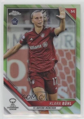 2021-22 Topps Chrome UEFA Women's Champions League /99 Klara Buhl Bühl Rookie RC - Image 1 of 2
