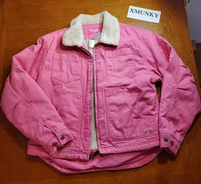 Chaqueta aislante forrada Sherpa pato utilitario rosa paredes vintage para mujer grande Foto 1 de 4