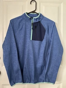 Pullover Sweater Jungen Crown & Ivy blau 1/4 Reißverschluss - Bild 1 von 3