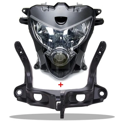 Faro delantero + soporte de carenado superior para Suzuki GSXR600 GSXR750 2004-2005 Foto 1 de 4