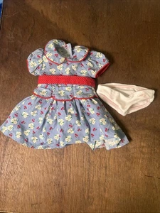 American Girl Emily Bennett Meet Kleid blau rot Kirsche nur für 18" Puppenkleid - Bild 1 von 9