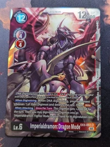 Imperialdramon: Dragon Mode EX3-063 SR Digimon Card Game Draconic Roar - Picture 1 of 1