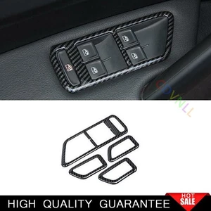 For Volkswagen Passat B8 17-18 Steel Carbon Fiber Window Lift Switch Cover Trim - Picture 1 of 6