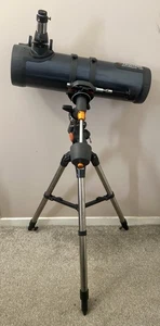 Celestron AstroMaster 130EQ 31045 Newtonian Reflector Telescope W/ Steel Tripod - Picture 1 of 23