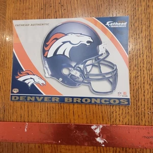 Mini Fathead Broncos Football Helmet - Picture 1 of 1