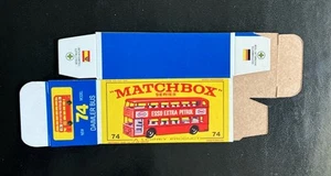 Matchbox #74 Daimler Bus Red ‘64-‘69 Type E Repro Box - Picture 1 of 2