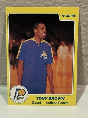 1984-85 Star Tony Brown #53 Indiana Pacers NRMT - Image 1 of 2