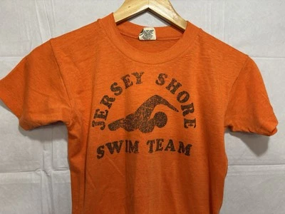Vintage Jersey Shore NJ PA Shirt Single Stitch Orange Faded Worn Kid Child Boy - Image 1 of 4