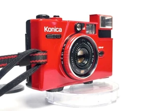 FILM TESTED Konica C35 EF3 (Red) + Genuine Red Case | SUPERB | Fully Working - Picture 1 of 15