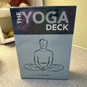 The Yoga Deck 50 Cards Olivia Miller Chronicle Books New Sealed Deck y2 - Imagen 1 de 16