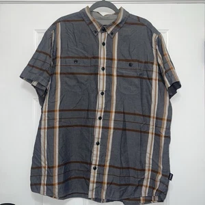 Patagonia Men’s Blue Short Sleeve Organic Button Down XXL 2XL Preppy Resort Work - Picture 1 of 5