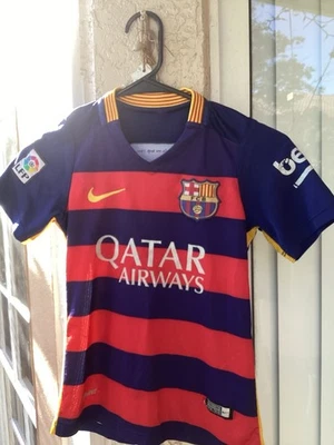 美丽原装耐克 #10 梅西球衣 FC 巴塞罗那 12 码儿童 — 第 1/2 张图片