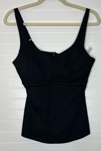 Costume da bagno Athleta 36B 36C Bondi Reggiseno Coppa Tankini Top Nero Supporto - Foto 1 di 12