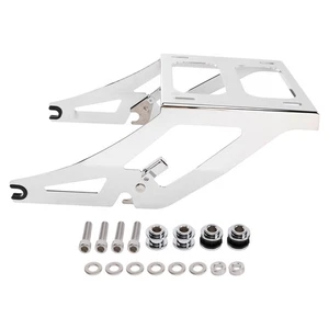 DETACHABLE 2-UP TOUR PACK MOUNTING RACK CHROME FOR M8 LOW RIDER S/ST 2018-2025 - Picture 1 of 8