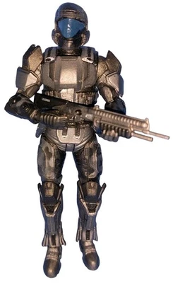 Figura de acción Halo 3 Serie 2 ODST Black McFarlane Toys 2008 con escopeta de arma Foto 1 de 4