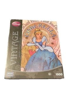 Mega Puzzle Disney Vintage Cenicienta Princesa Real 1000 piezas Nuevo Precintado - Imagen 1 de 2