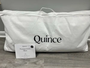 NWOT Quince White Duck Down Premium Pillow - King Medium - Picture 1 of 4