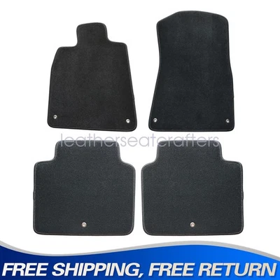 Velour Front & Rear FLOOR MATS Carpet Fits 2006-2011 Lexus GS300 GS350 GS460 - Image 1 of 4