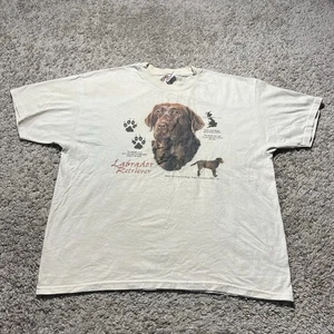 Camiseta De Colección Años 90 Labrador Retreiver Perro Gráfico XL Naturaleza Animal - Imagen 1 de 8