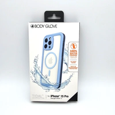 Body Glove Tidal Impermeable con MagSafe Funda iPhone 15 Pro Azul Transparente Foto 1 de 3