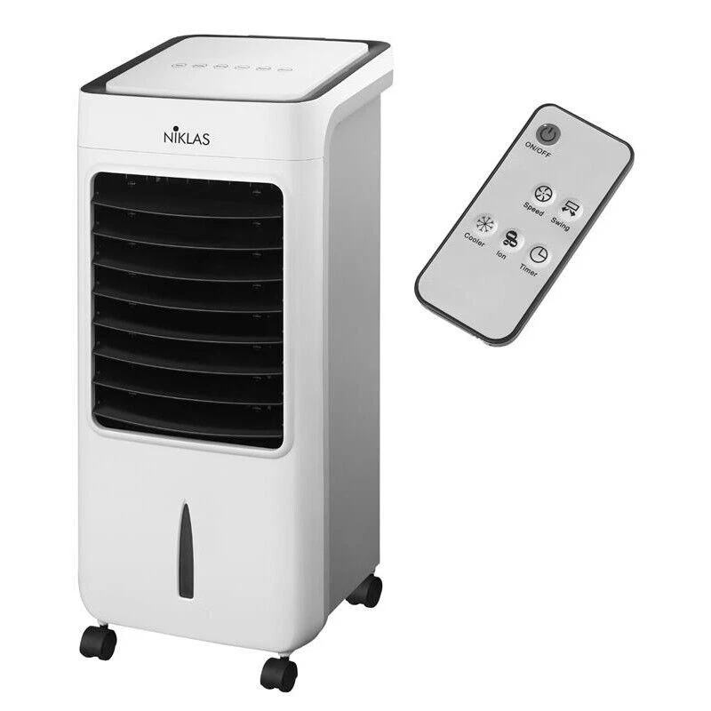NIKLAS VENTILATORE RAFFRESCATORE CON NEBULIZZATORE E TELECOMANDO - Immagine 1 di 1