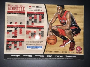 2011-12 TORONTO RAPTORS NBA BASKETBALL MAGNET SCHEDULE - TORONTO STAR - Picture 1 of 1
