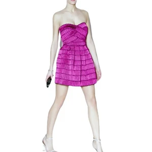 Wow Couture Purple/Pink Fit and Flare Mini Party Formal Cocktail Dress Size M - Picture 1 of 12