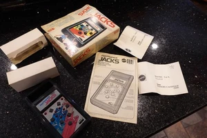 Mattel JACKS Vintage Electronic Handheld tabletop  Arcade Video game A5   NICE - Picture 1 of 13