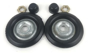 2x VT VX VY VZ Top Strut Plates & Nuts With Black Caps / Covers Set Commodore GM - Picture 1 of 11