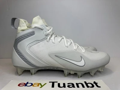 BRAND NEW Nike Alpha Huarache 8 Elite LAX Mens Lacrosse Cleats Silver CW4440-110 - Image 1 of 4