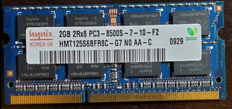 2GB PC3-8500S DDR3 1066MHz 204pin Laptop Memory - Kingston, Samsung Hynix Tested - Image 1 of 1