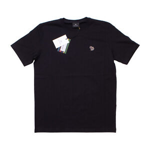 Paul Smith Mens Zebra Badge Regular Fit Short Sleeve Tee T-Shirt in Black