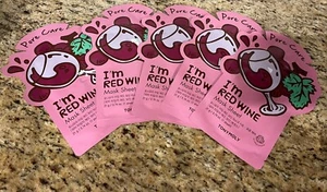 5x TONYMOLY I'm Red Wine Mask Sheet Spa Night Pamper Me Pore Care - Picture 1 of 2