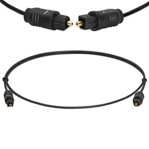 3FT TOSLINK Fiber Optic Optical Digital Audio Cable SPDIF Sound Bar Cord Gold - Picture 1 of 3