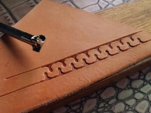 Stainless Steel  leather craft Decorative pattern Stamp Tool 11mm*6mm - Picture 1 of 1