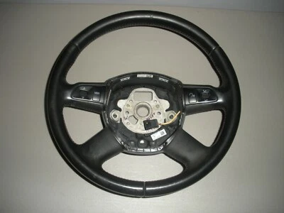 AUDI A4 B8 2009 2010 2011 2012 - 4 RADIOS CUERO VOLANTE CON AUDIO NEGRO Foto 1 de 4