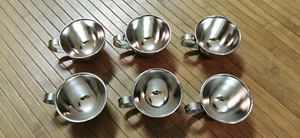6x Espresso Edelstahl Kaffeetassen Mocca Italien Ticinobau - Bild 1 von 5