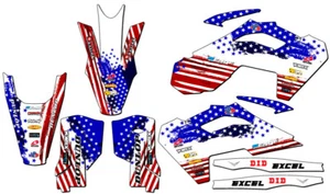 2023 FX MERICA Usa Senge Graphics Kit Compatible with Husqvarna - Foto 1 di 10