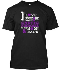 Cystic Fibrosis Awareness I Love Someone With To T-Shirt Made in USA S to 5XL - Picture 1 of 1